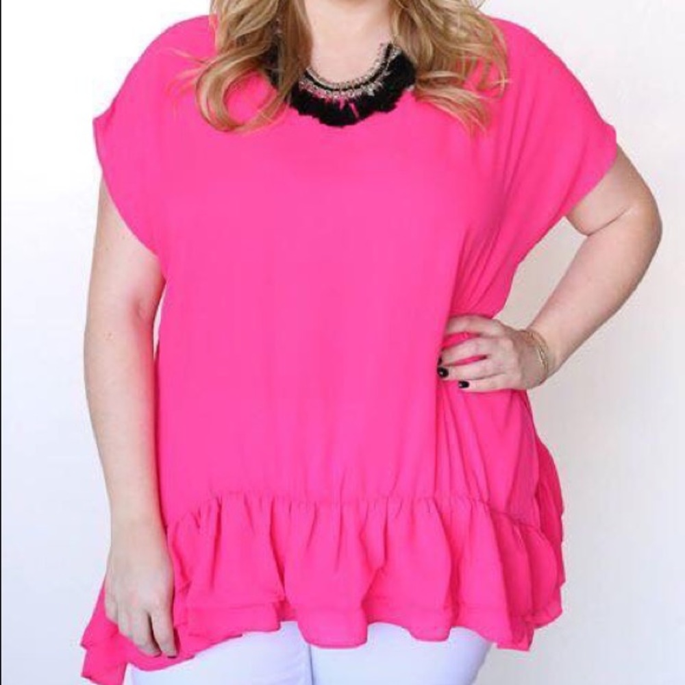 Bright pink tunic
